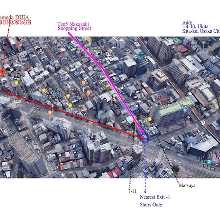 抵家umeda Dijia 梅田館 大阪民宿包棟 Εξωτερικό φωτογραφία